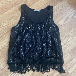 Black sequin top size medium from Charlotte Russe